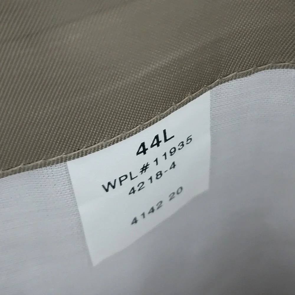 VTG Stafford Men's Sport Coat Blazer Two Button Brown Poly Wool Blend Size 44L‎